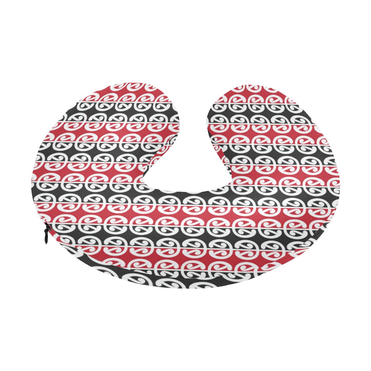 Maori Classic Themed Design Print U-Shaped Travel Neck Pillow-JTAMIGO.COM