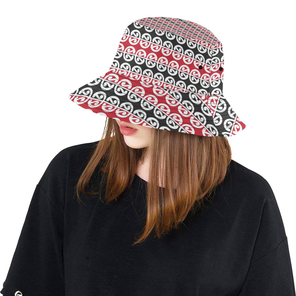 Maori Classic Themed Design Print Unisex Bucket Hat