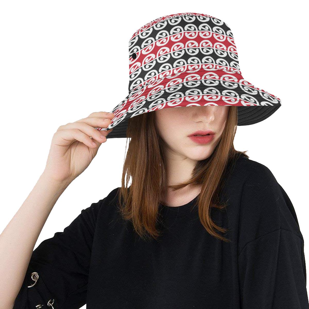 Maori Classic Themed Design Print Unisex Bucket Hat