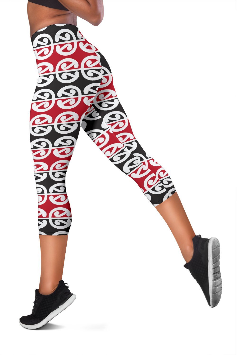 Maori Classic Themed Design Print Women Capris