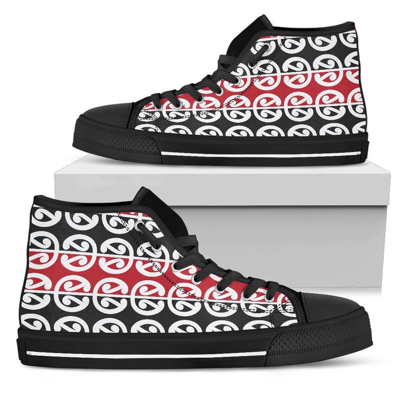 Maori Classic Themed Design Print Women High Top Shoes