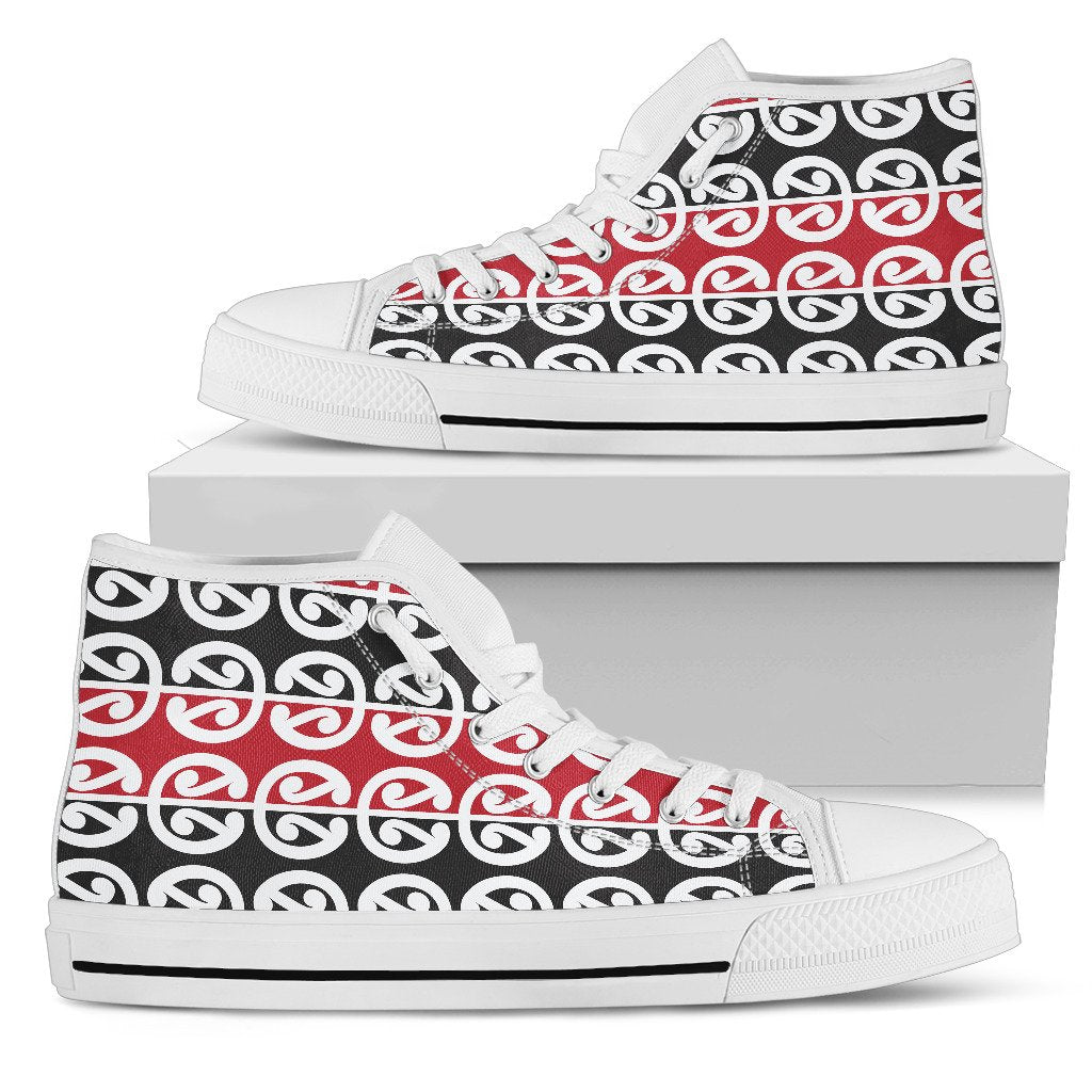 Maori Classic Themed Design Print Women High Top Shoes