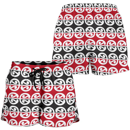 Maori Classic Themed Design Print Women Shorts-JTAMIGO.COM