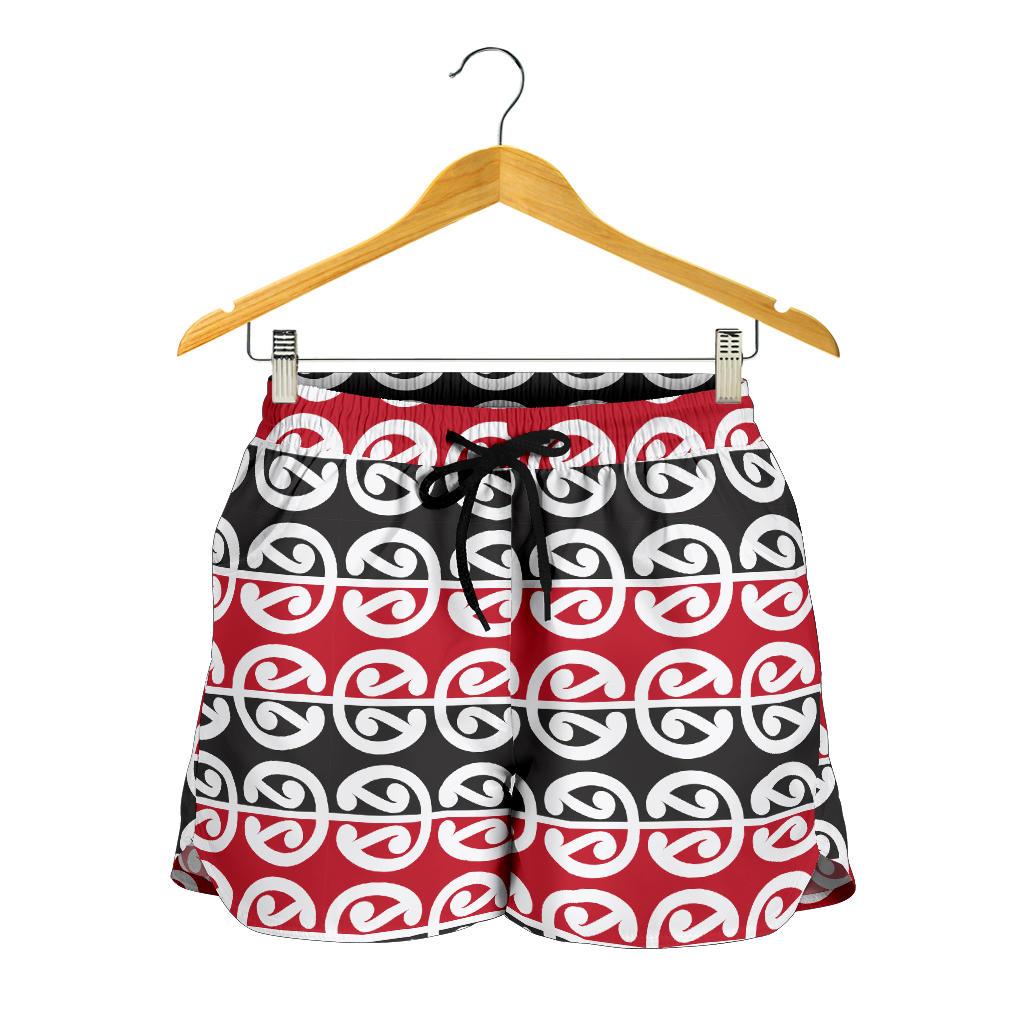 Maori Classic Themed Design Print Women Shorts-JTAMIGO.COM