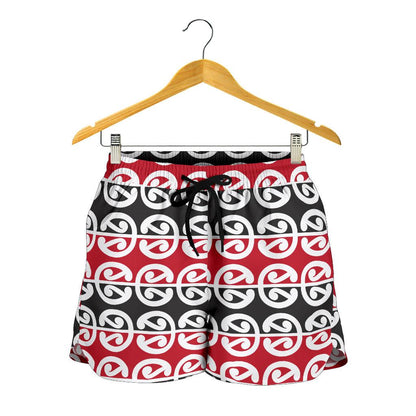 Maori Classic Themed Design Print Women Shorts-JTAMIGO.COM