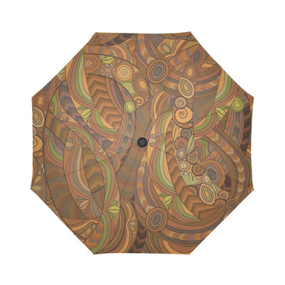 Maori Ornament Design Print Automatic Foldable Umbrella