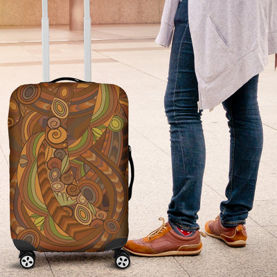 Maori Ornament Design Print Luggage Cover Protector
