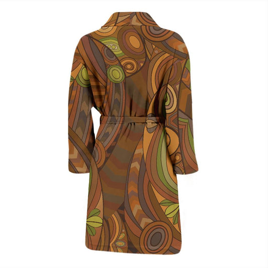 Maori Ornament Design Print Men Bath Robe-JTAMIGO.COM