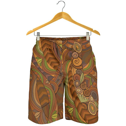 Maori Ornament Design Print Mens Shorts-JTAMIGO.COM