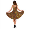 Maori Ornament Design Print Sleeveless Dress