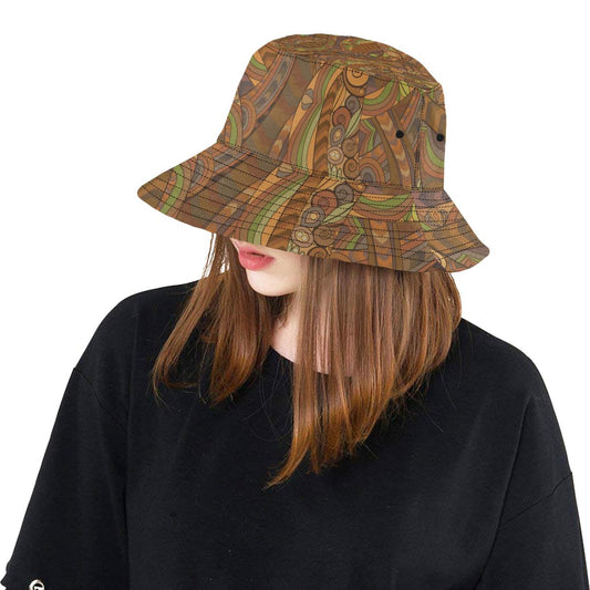 Maori Ornament Design Print Unisex Bucket Hat