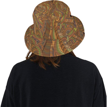 Maori Ornament Design Print Unisex Bucket Hat
