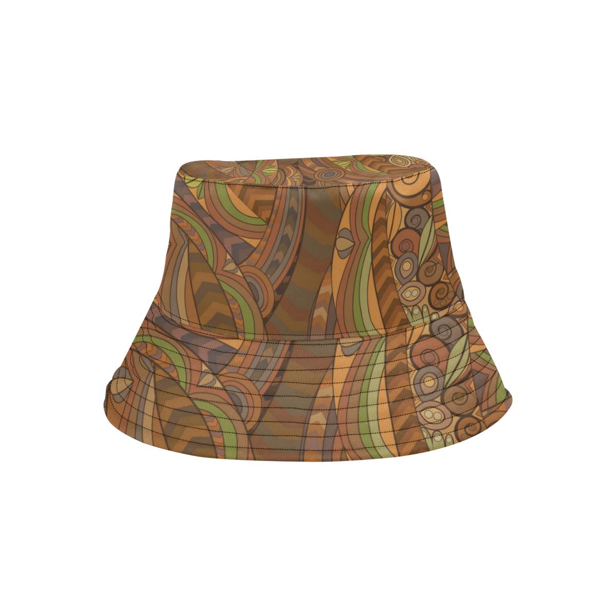 Maori Ornament Design Print Unisex Bucket Hat