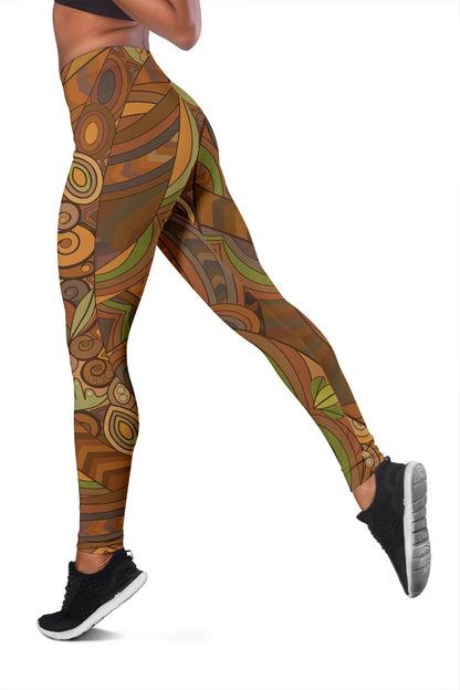 Maori Ornament Design Print Women Leggings