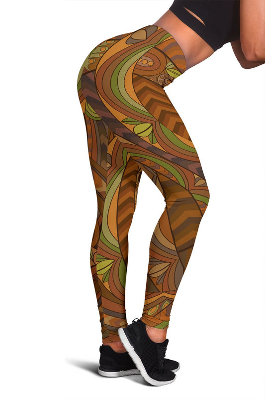 Maori Ornament Design Print Women Leggings