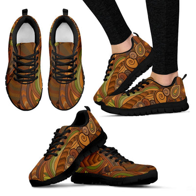Maori Ornament Design Print Women Sneakers Shoes