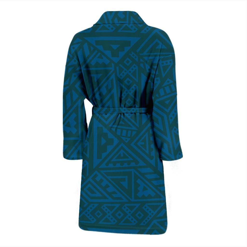Maori Pattern Print Design 03 Men Bathrobe-JORJUNE.COM