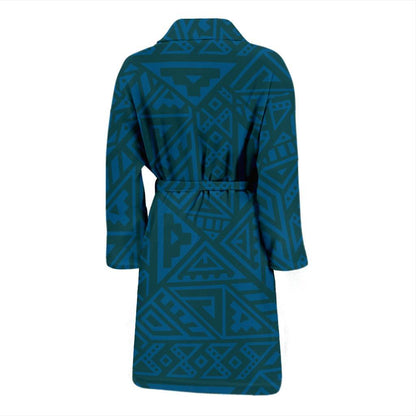 Maori Pattern Print Design 03 Men Bathrobe-JORJUNE.COM