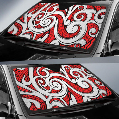 Maori Polynesian Themed Design Print Car Sun Shade For Windshield