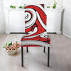 Maori Polynesian Themed Design Print Dining Chair Slipcover-JTAMIGO.COM