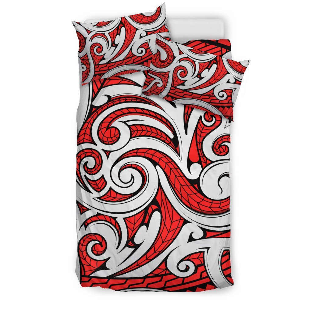 Maori Polynesian Themed Design Print Duvet Cover Bedding Set