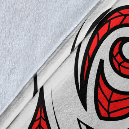 Maori Polynesian Themed Design Print Fleece Blanket
