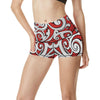 Maori Polynesian Themed Design Print High Waisted Spandex Shorts-JTAMIGO.COM