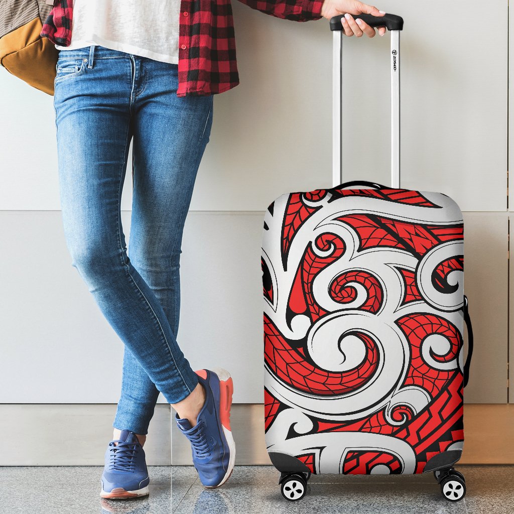 Maori Polynesian Themed Design Print Luggage Cover Protector