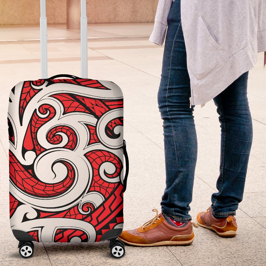 Maori Polynesian Themed Design Print Luggage Cover Protector