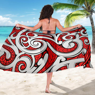 Maori Polynesian Themed Design Print Sarong Pareo Wrap