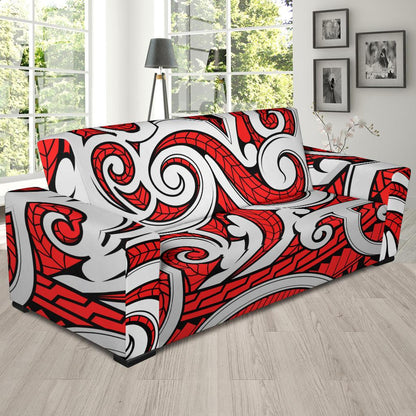 Maori Polynesian Themed Design Print Sofa Slipcover-JTAMIGO.COM