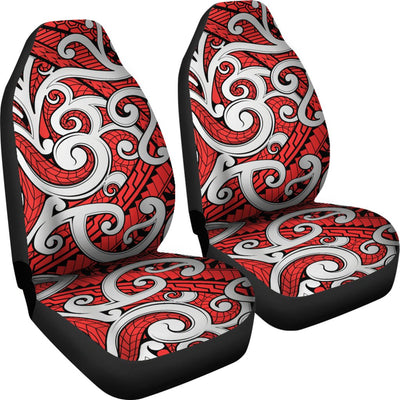 Maori Polynesian Themed Design Print Universal Fit Car Seat Covers