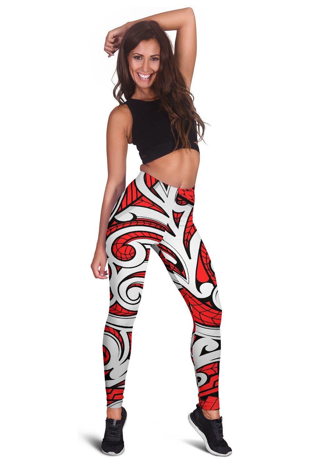 Maori Polynesian Themed Design Print Women Leggings