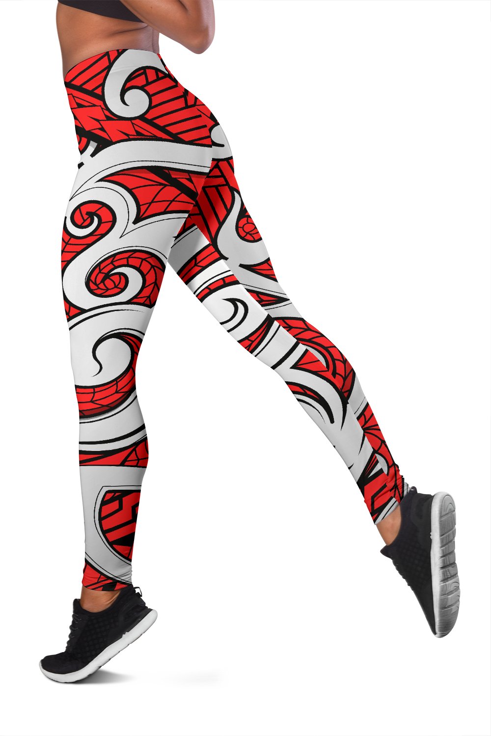 Maori Polynesian Themed Design Print Women Leggings