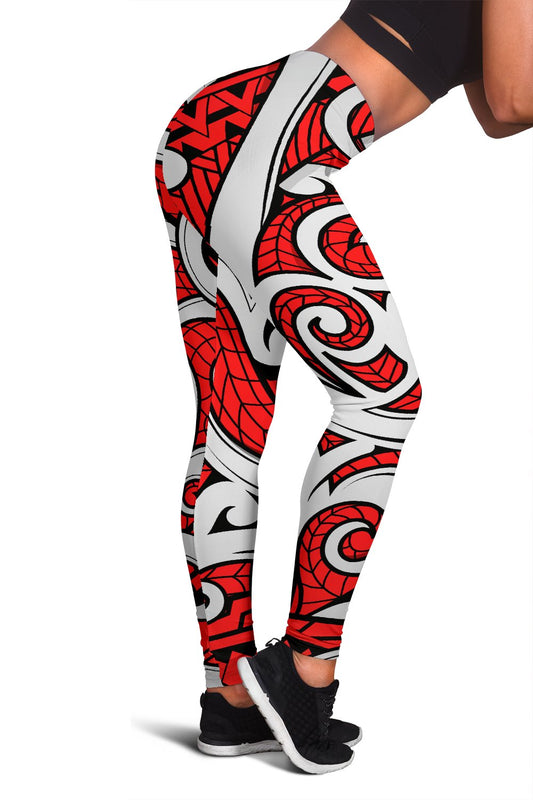Maori Polynesian Themed Design Print Women Leggings