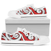 Maori Polynesian Themed Design Print Women Low Top Shoes