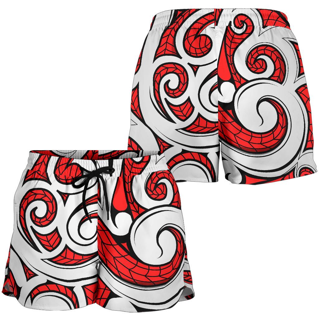 Maori Polynesian Themed Design Print Women Shorts-JTAMIGO.COM