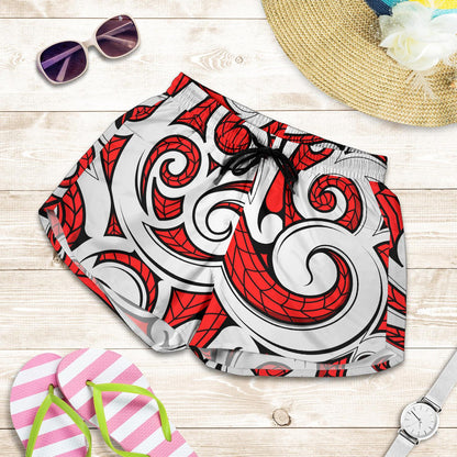 Maori Polynesian Themed Design Print Women Shorts-JTAMIGO.COM