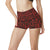 Maori Red Black Themed Design High Waisted Spandex Shorts-JTAMIGO.COM