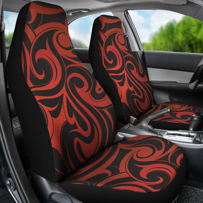 Maori Red Black Themed Design Universal Fit Car Seat Covers