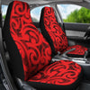 Maori Red Themed Design Print Universal Fit Car Seat Covers