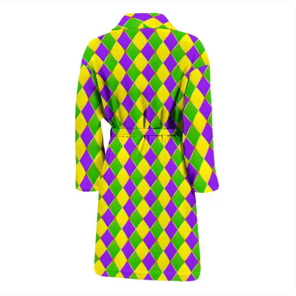 Mardi Gras Pattern Print Design 01 Men Bathrobe-JORJUNE.COM