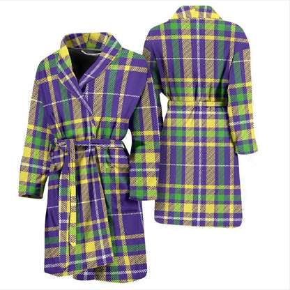 Mardi Gras Pattern Print Design 010 Men Bathrobe-JORJUNE.COM