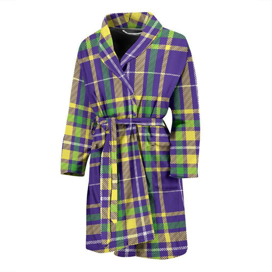 Mardi Gras Pattern Print Design 010 Men Bathrobe-JORJUNE.COM