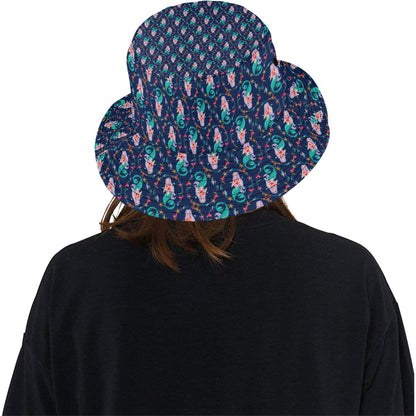 Mermaid Girl Cute Design Print Unisex Bucket Hat