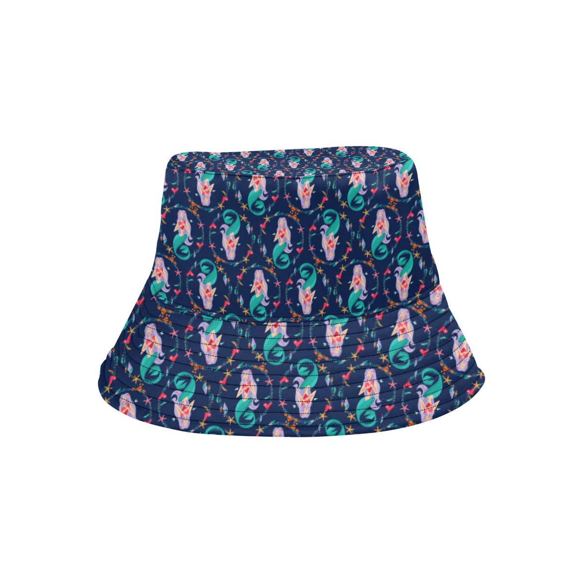 Mermaid Girl Cute Design Print Unisex Bucket Hat