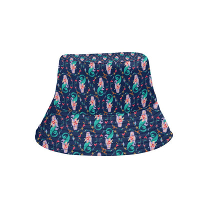 Mermaid Girl Cute Design Print Unisex Bucket Hat