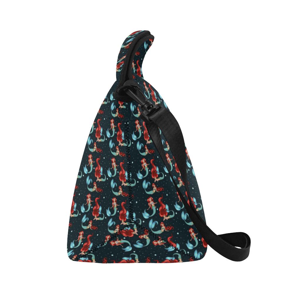 Mermaid Girl Themed Design Print Neoprene Lunch Bag (Model 1669)(Large)-JTAMIGO.COM