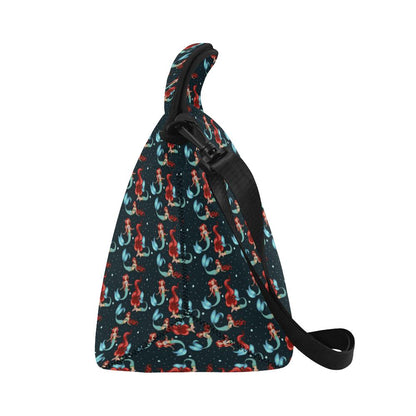 Mermaid Girl Themed Design Print Neoprene Lunch Bag (Model 1669)(Large)-JTAMIGO.COM