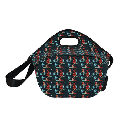 Mermaid Girl Themed Design Print Neoprene Lunch Bag (Model 1669)(Large)-JTAMIGO.COM